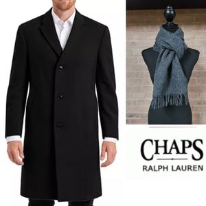 Ralph Lauren | Men's Wool Blend Top Coat Black